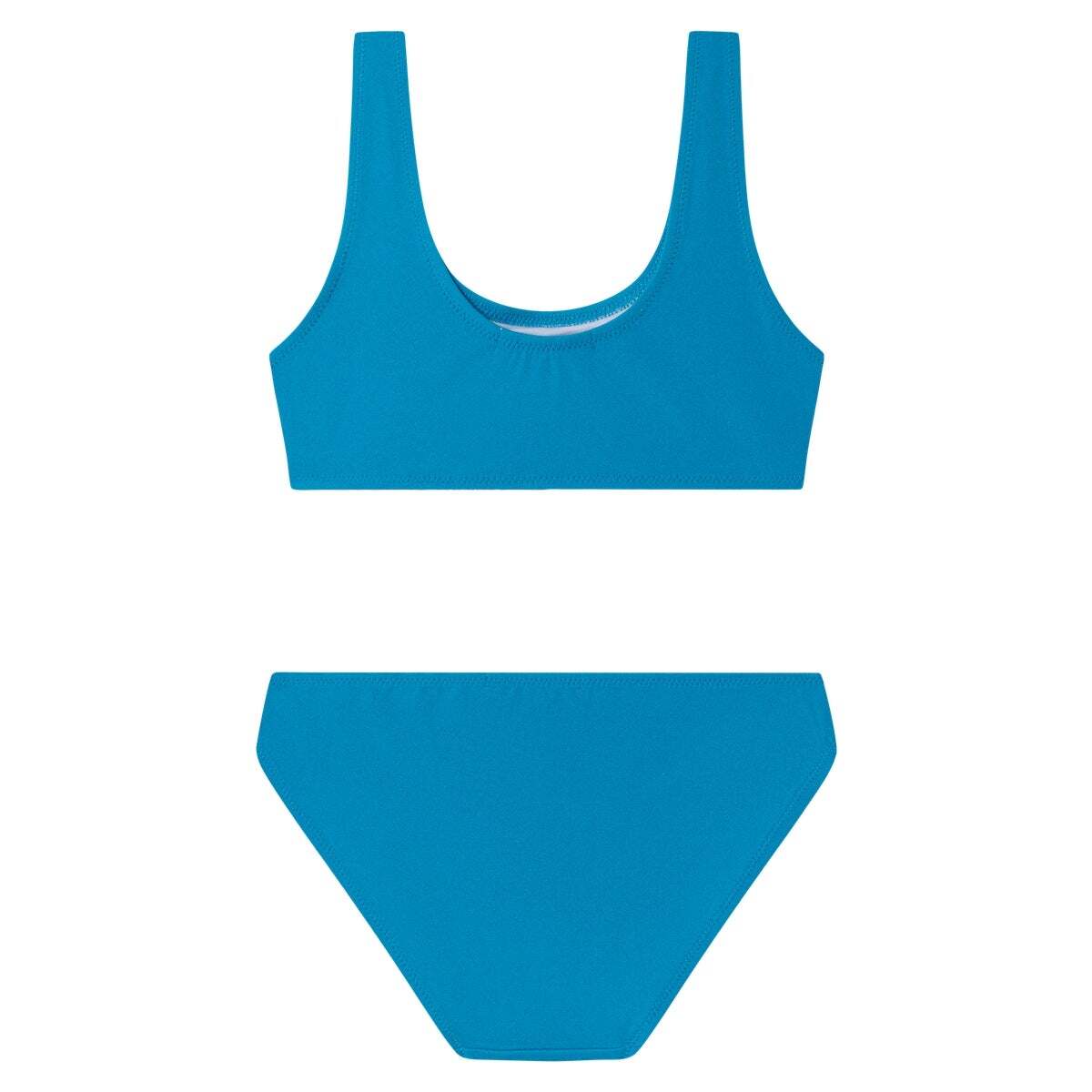 Haut De Bikini Avec Logo Imprimé bleu turquoise clair, PEPE JEANS