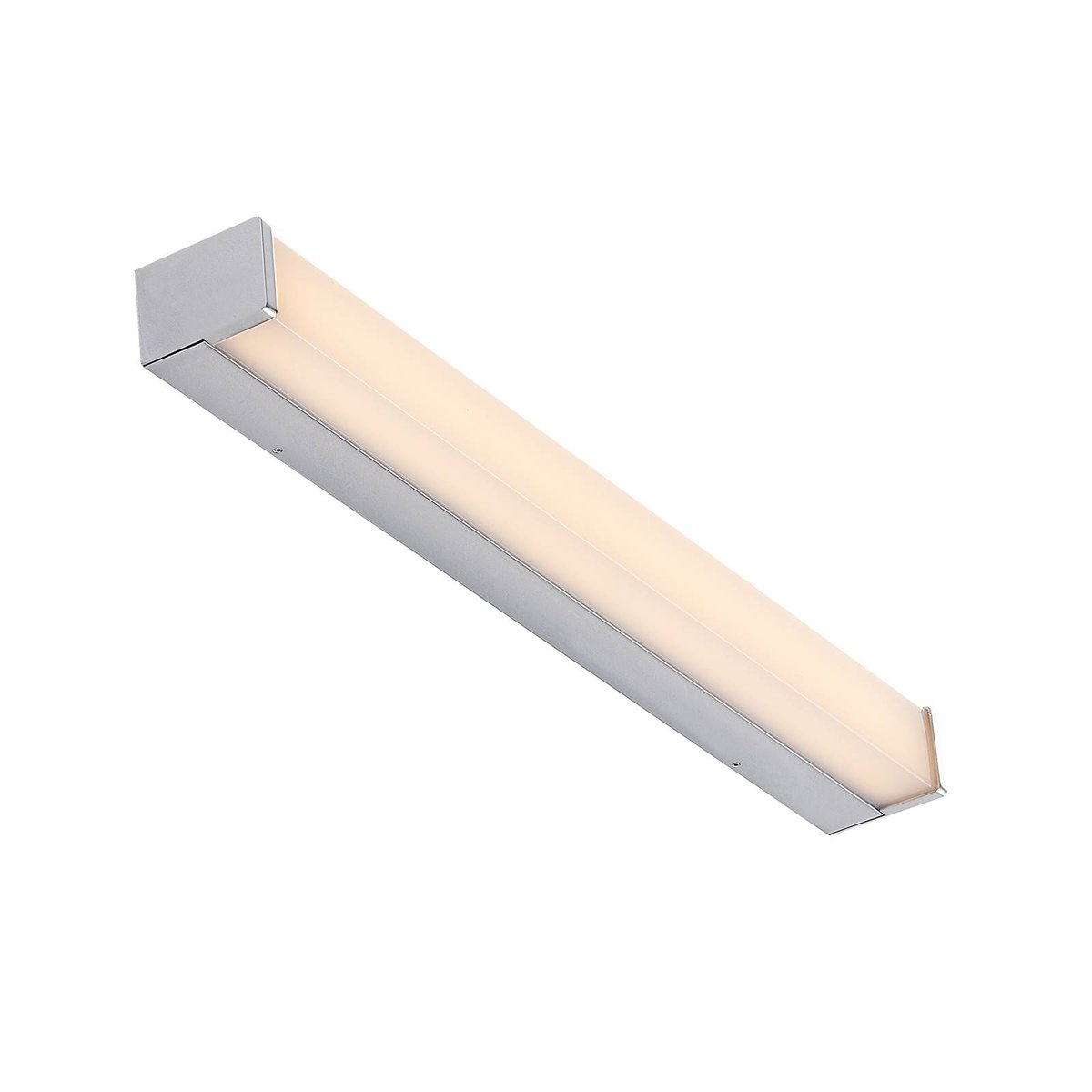 Applique en aluminium moderneLED, Klea blanc, chrome, LINDBY
