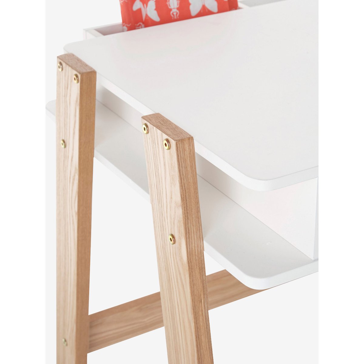 Bureau spécial primaire LIGNE ARCHITEKT blanc/bois, VERTBAUDET