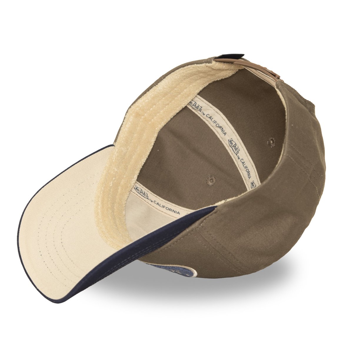 Casquette Baseball Terry taupe/bleu marine/beige, VON DUTCH