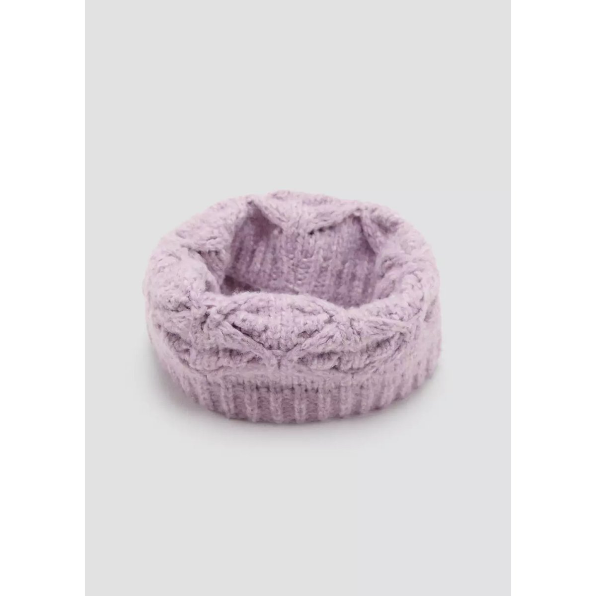 Écharpe maille torsadée lilas, MANGO BABY