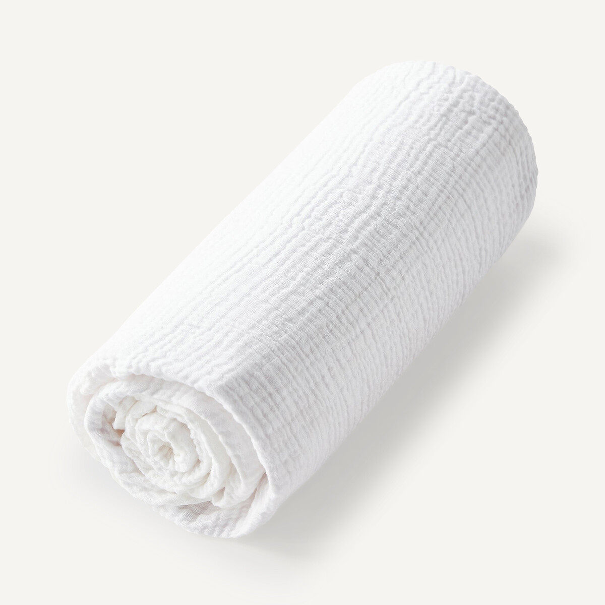 Yafa Organic Cotton Muslin Child's Fitted Sheet white, AM.PM