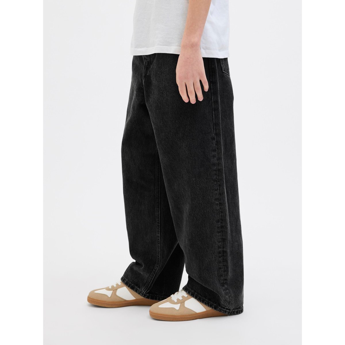 Jean Extra Baggy Fit black denim, JACK & JONES JUNIOR