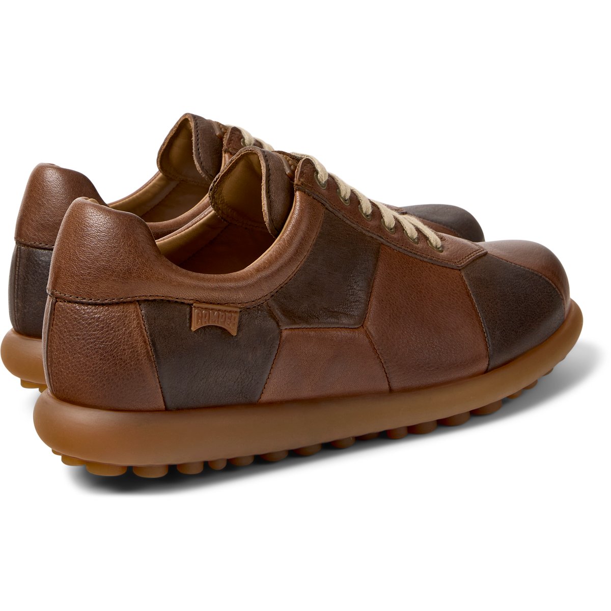 Baskets Pelotas Ariel Hella Twins cuir marron, CAMPER