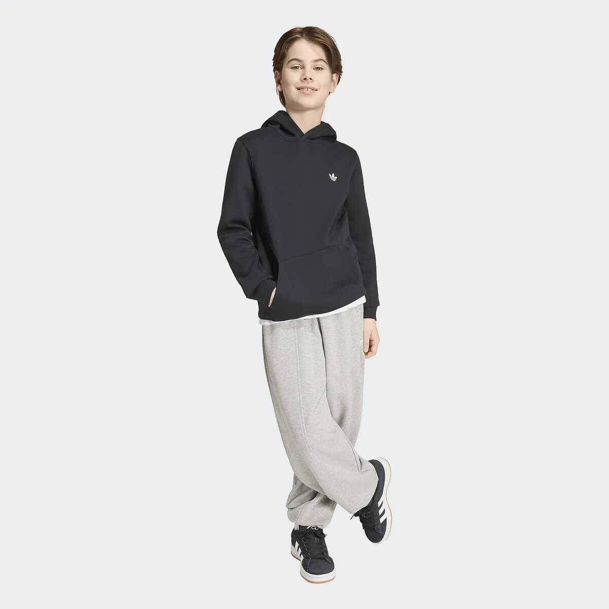 Sweat à capuche en molleton noir, adidas Originals