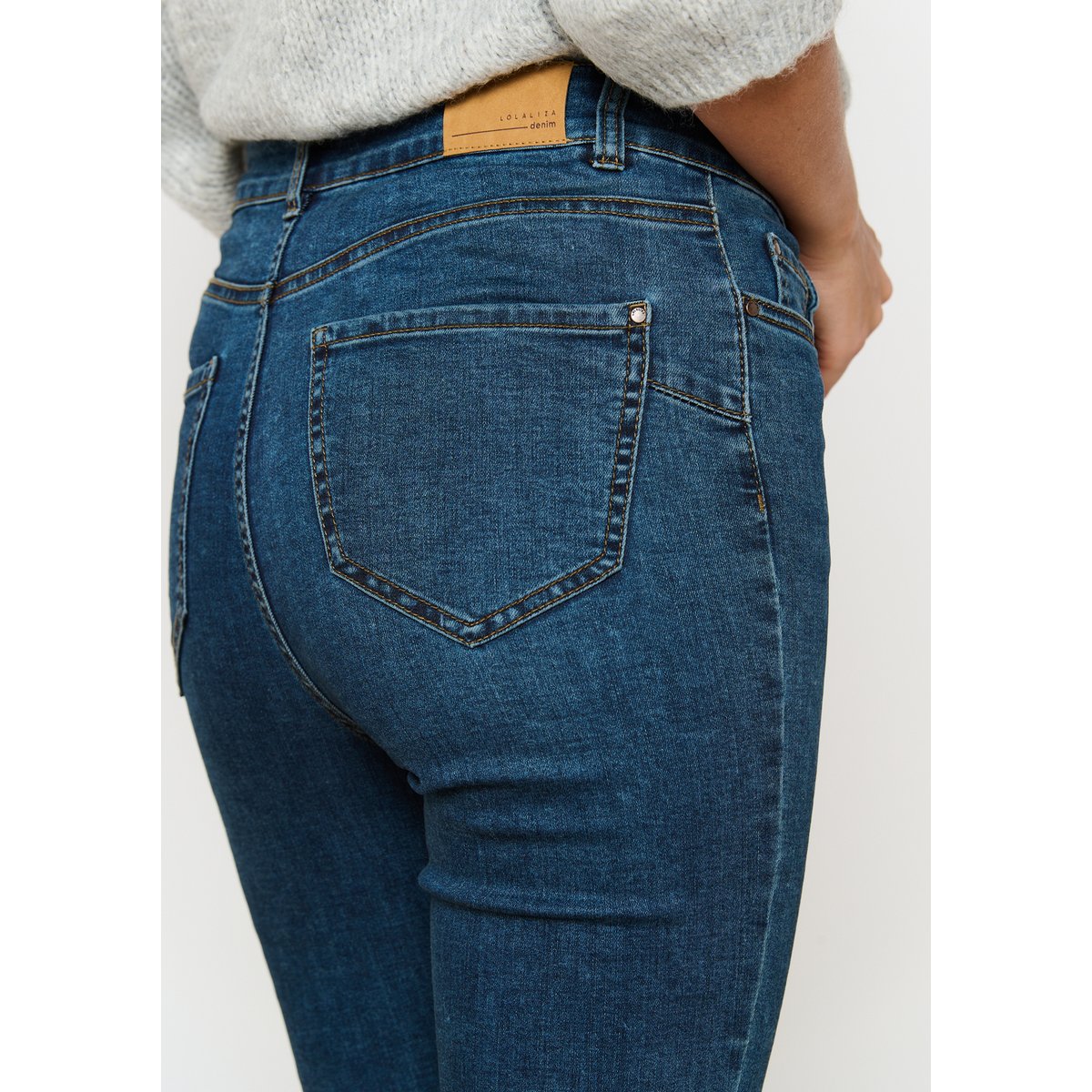 Jean coupe slim dark blue, LOLALIZA