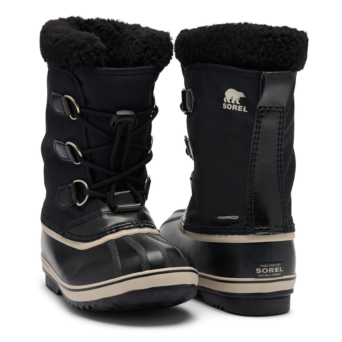 Boots après-ski fourrées imperméables YOOT PAC NYLON noir, SOREL