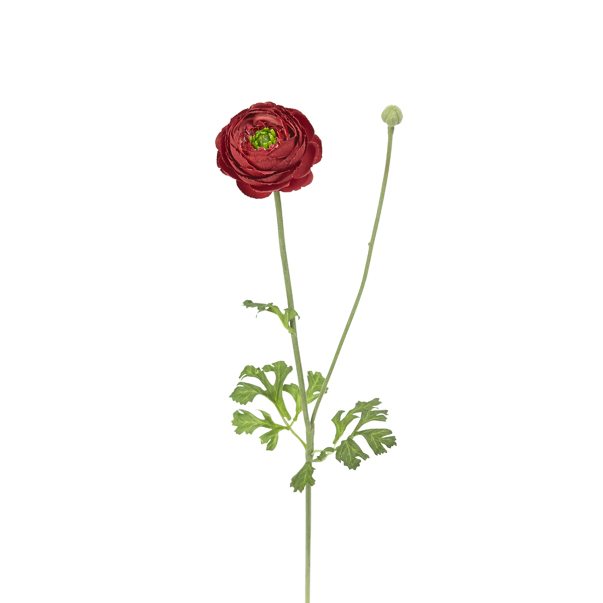 Tige de renoncule avec bourgeon artificielle H56 rose, SIA DECO