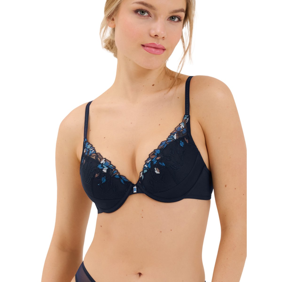 Soutien-gorge push-up Mirabelle bleu, LISCA