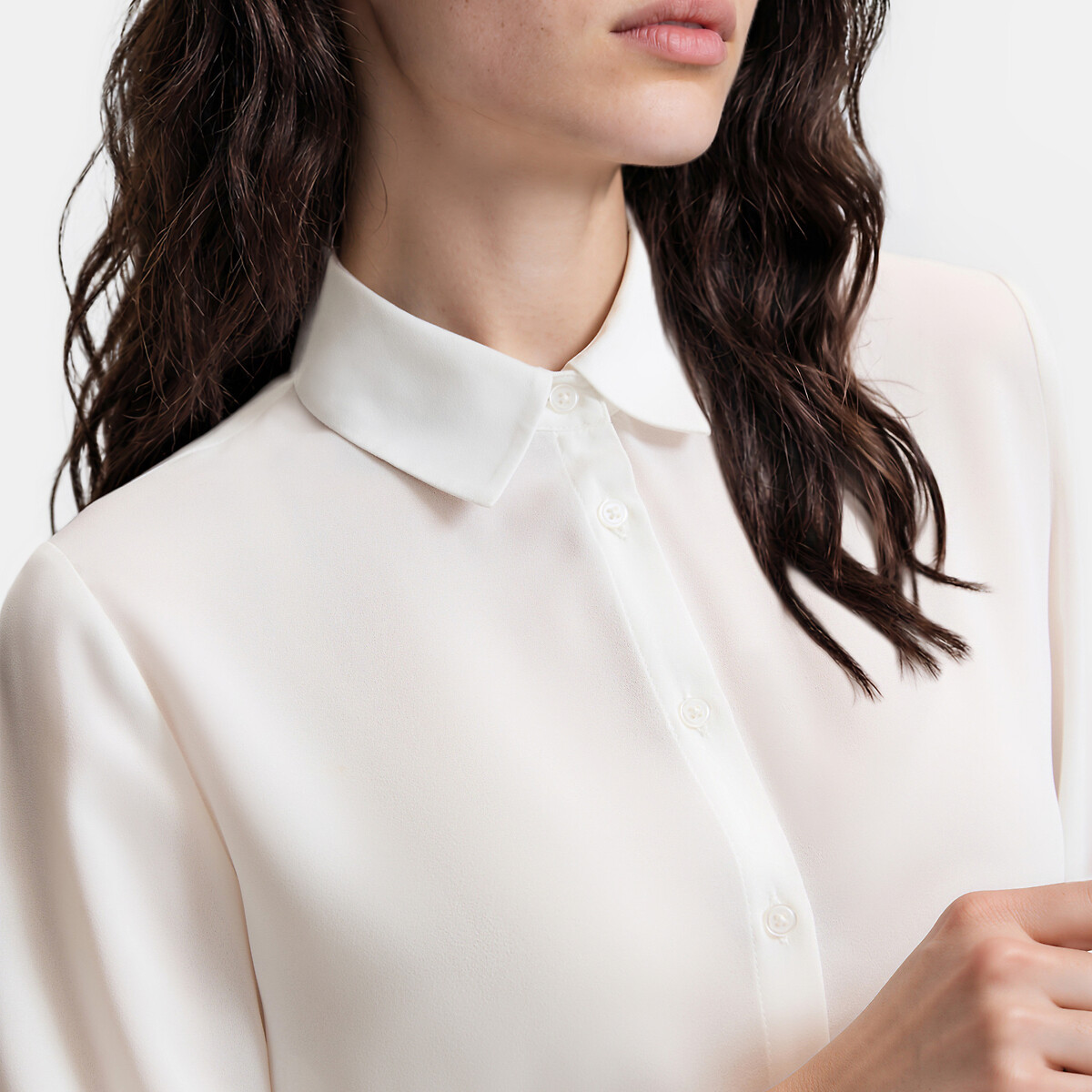 Hemd met lange mouwen ivoor, LA REDOUTE COLLECTIONS