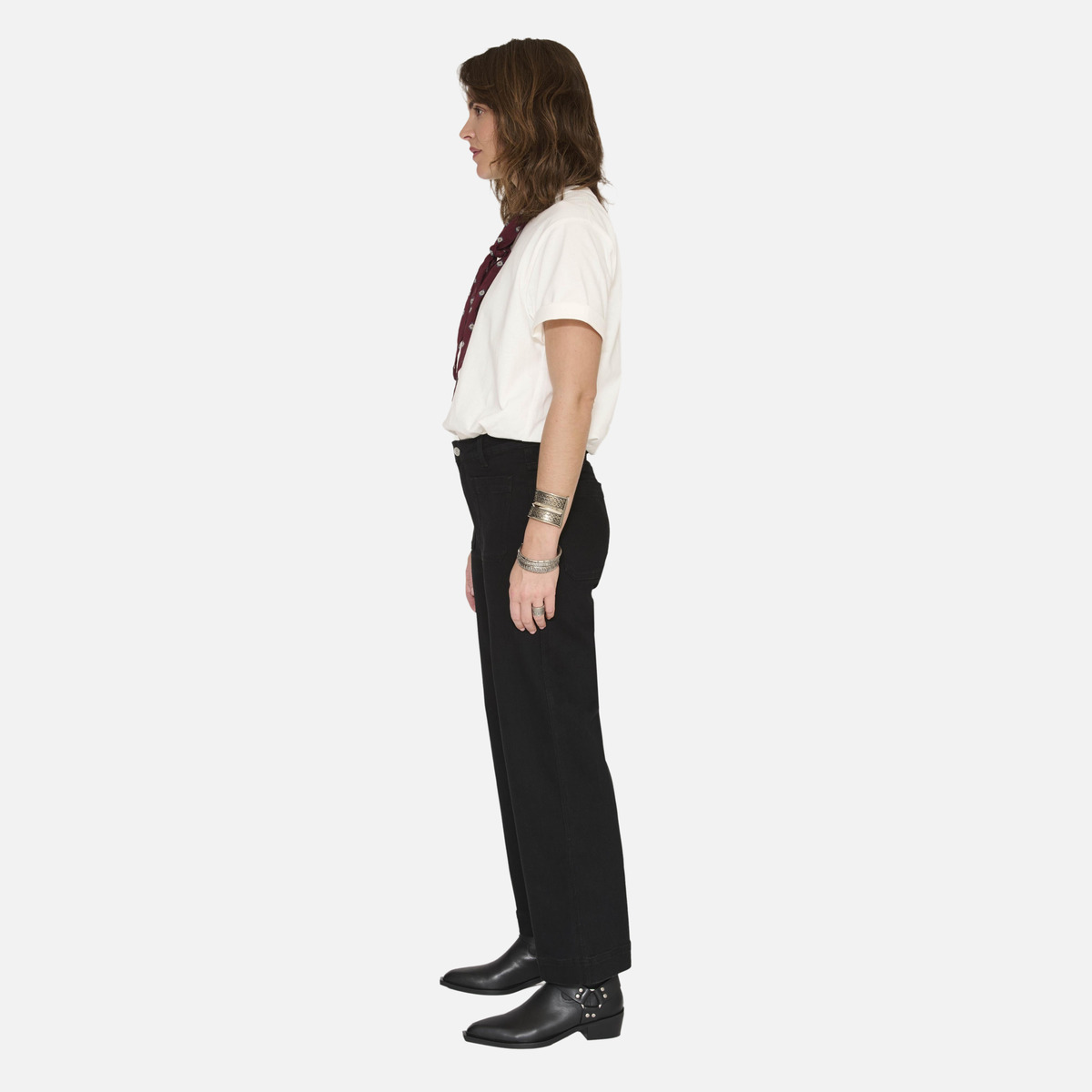 Jean THE FRIDA POWER STRETCH black - rinse wash, MKT STUDIO