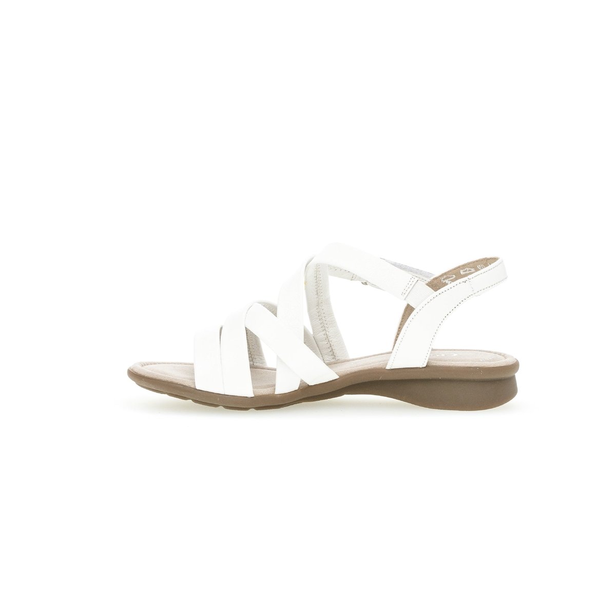 Sandales en cuir blanc, GABOR
