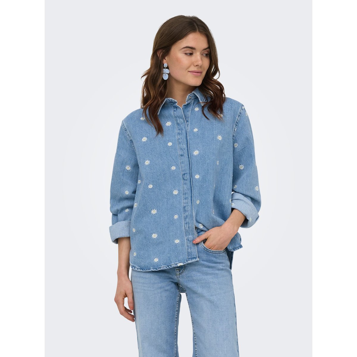 Chemise En Denim light blue denim, ONLY