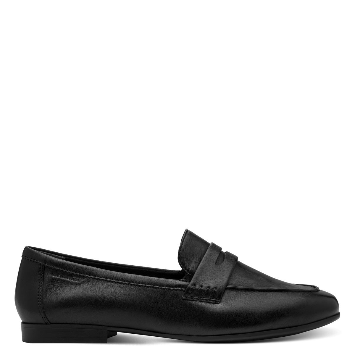 Slipper en cuir noir cuir, TAMARIS