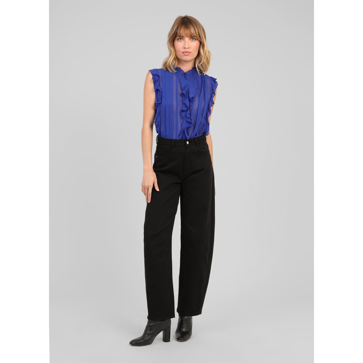 Top SAHANIE bleu electrique, AN'GE