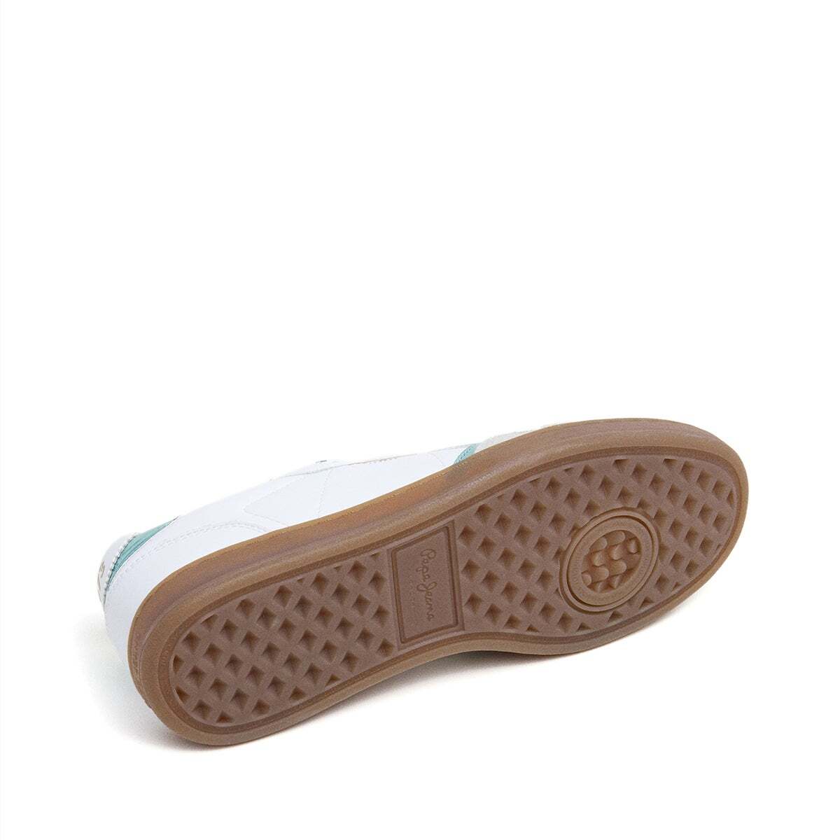 Sneakers En Cuir Avec Détails En Daim - Ball blanc, PEPE JEANS