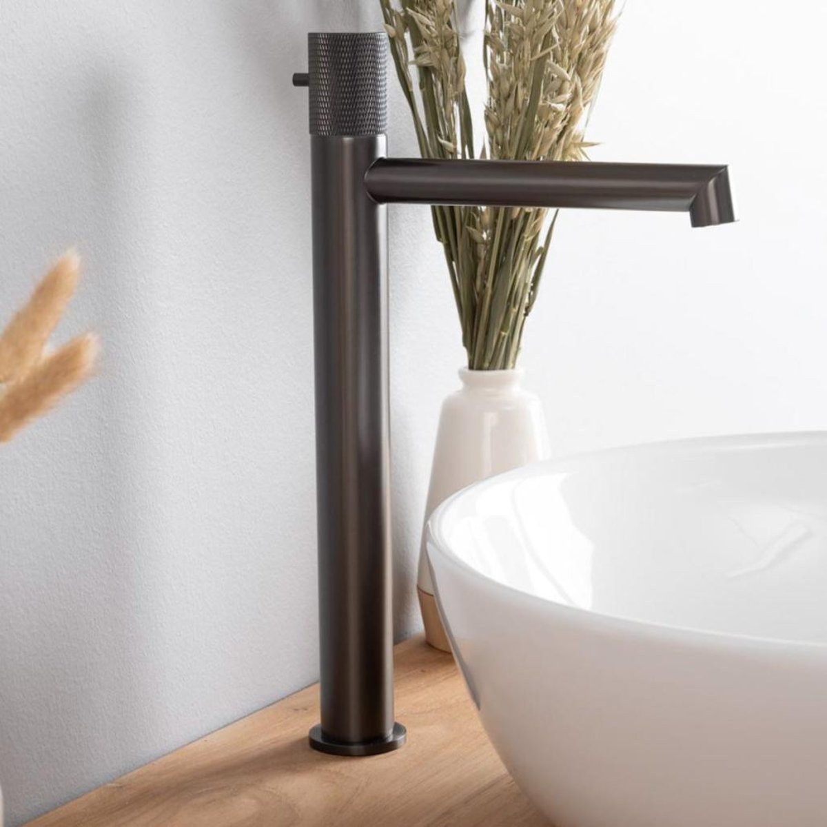 Mitigeur progressif pour vasque haut IRMINIO noir, WANDA COLLECTION