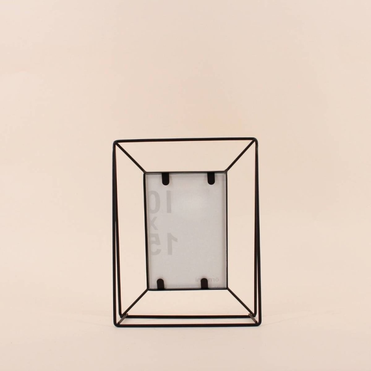 Cadre photo métal filaire 10x15cm noir, ORNAMI