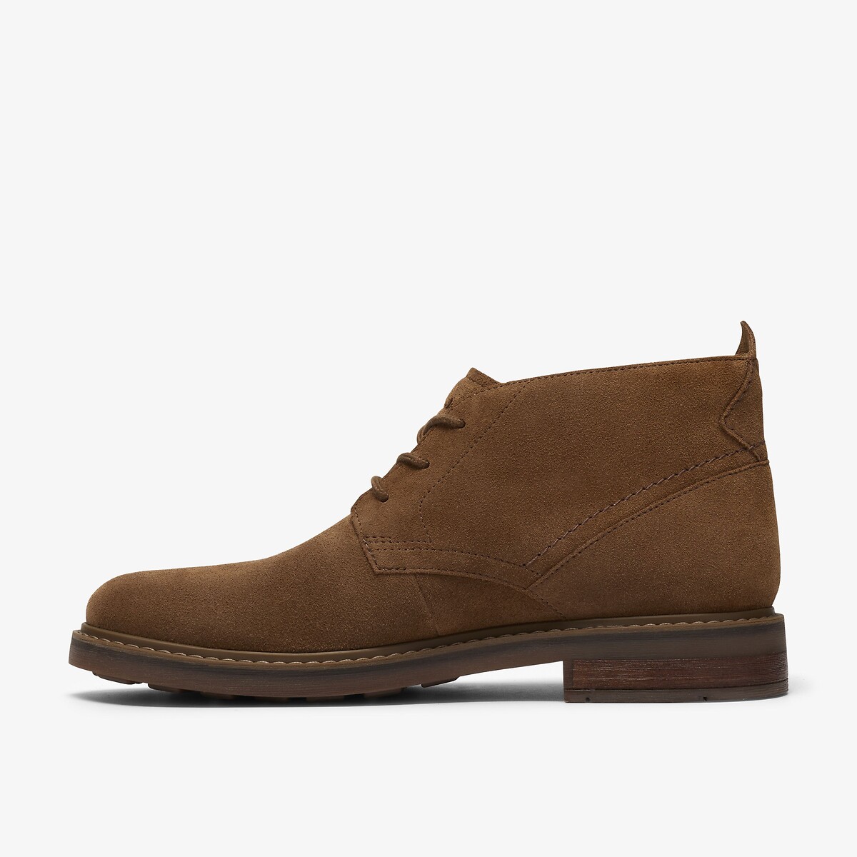 Stivaletti in pelle scamosciata, NEWFORD MID cammello, CLARKS