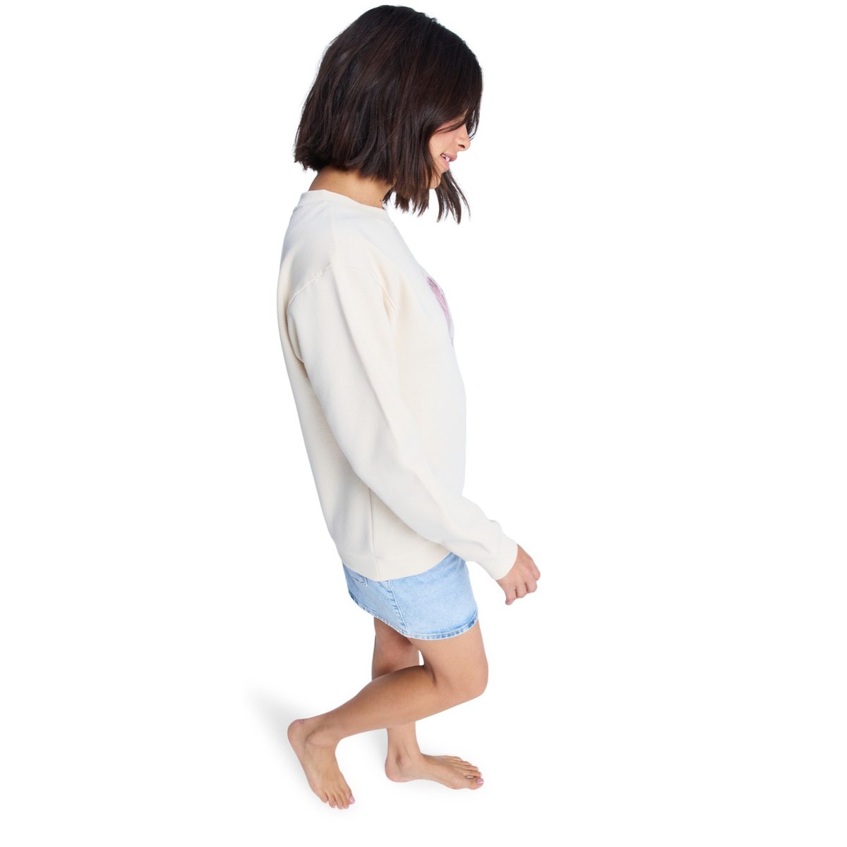 Sweat SURF STOKED BRUSHED. beige parchment, ROXY