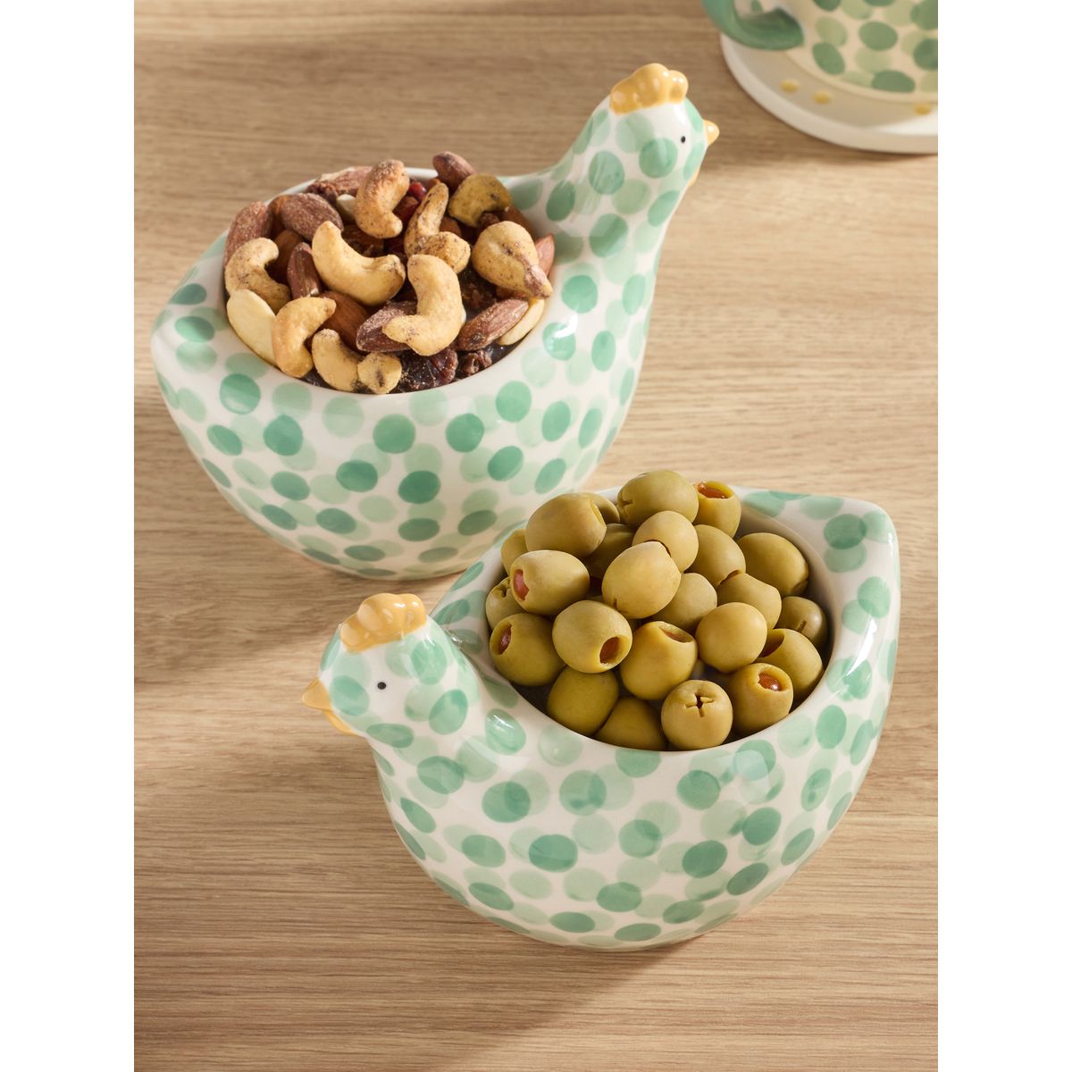 Bol pat and peggy the chickens, lot de 2 vert sauge, NEXT