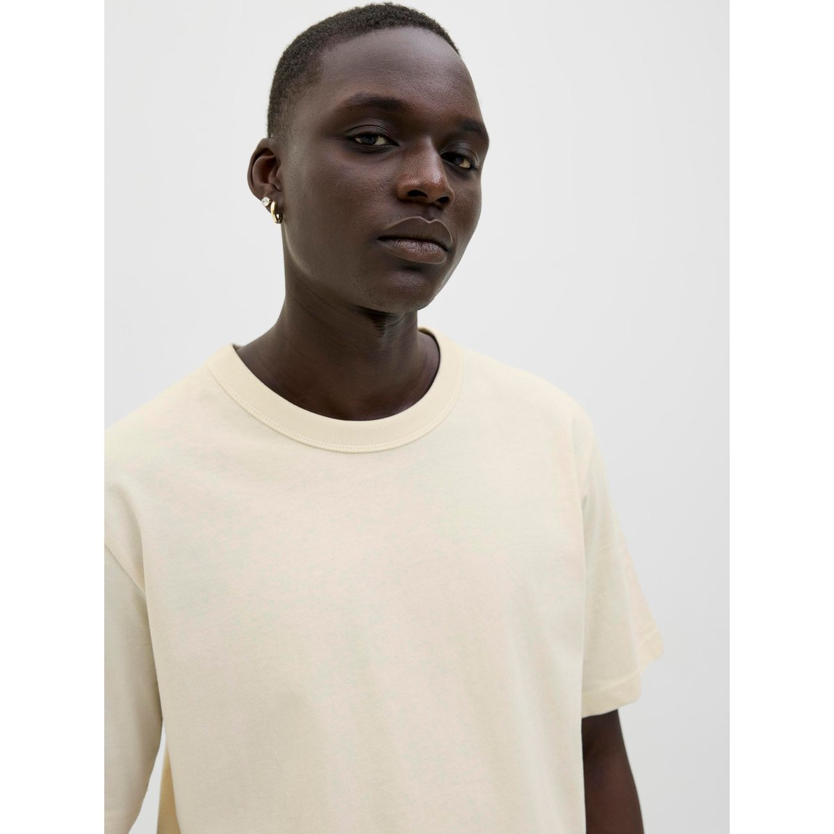 T-Shirt antique white, JACK & JONES