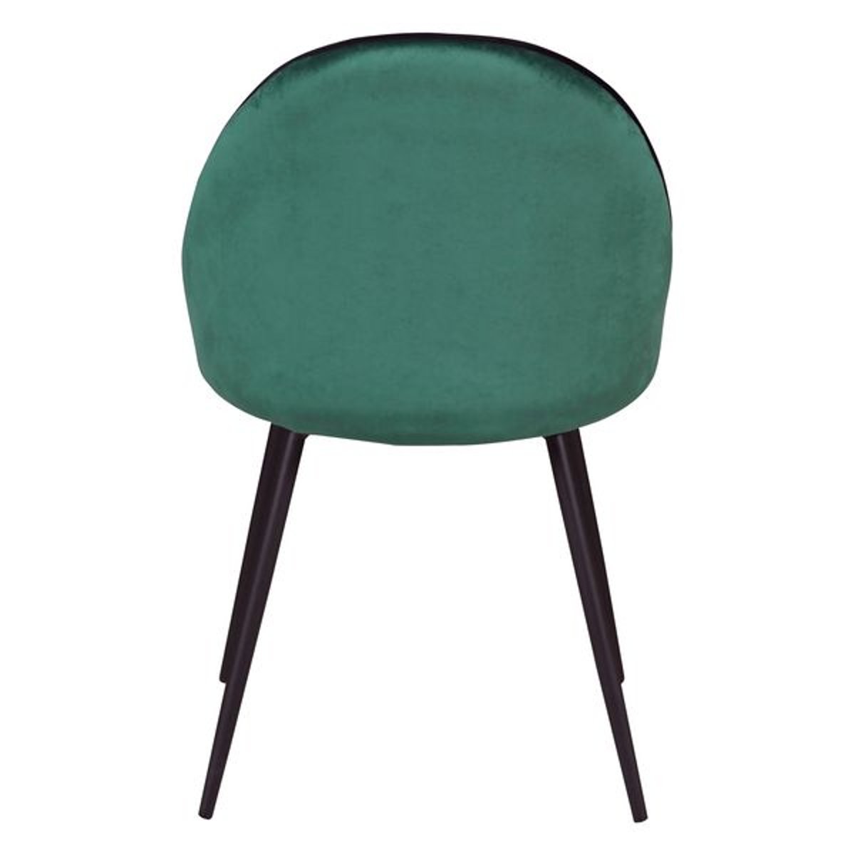 Chaise de repas velours vert canard, ZAGO