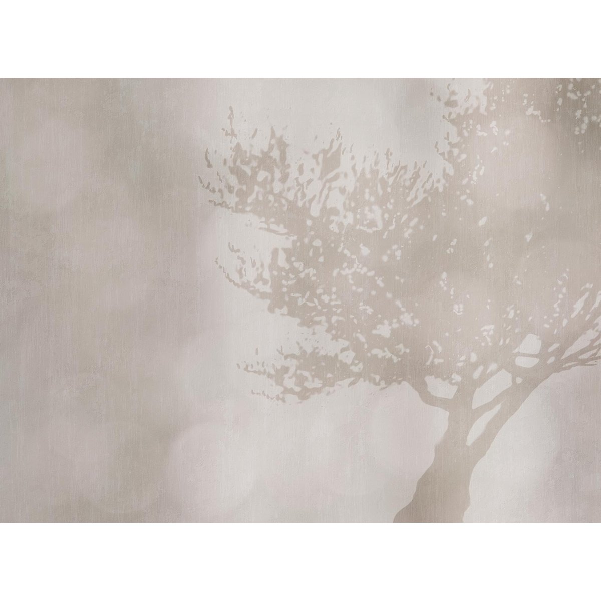 Papier peint a l ombre d un arbre intissé, HEXOA