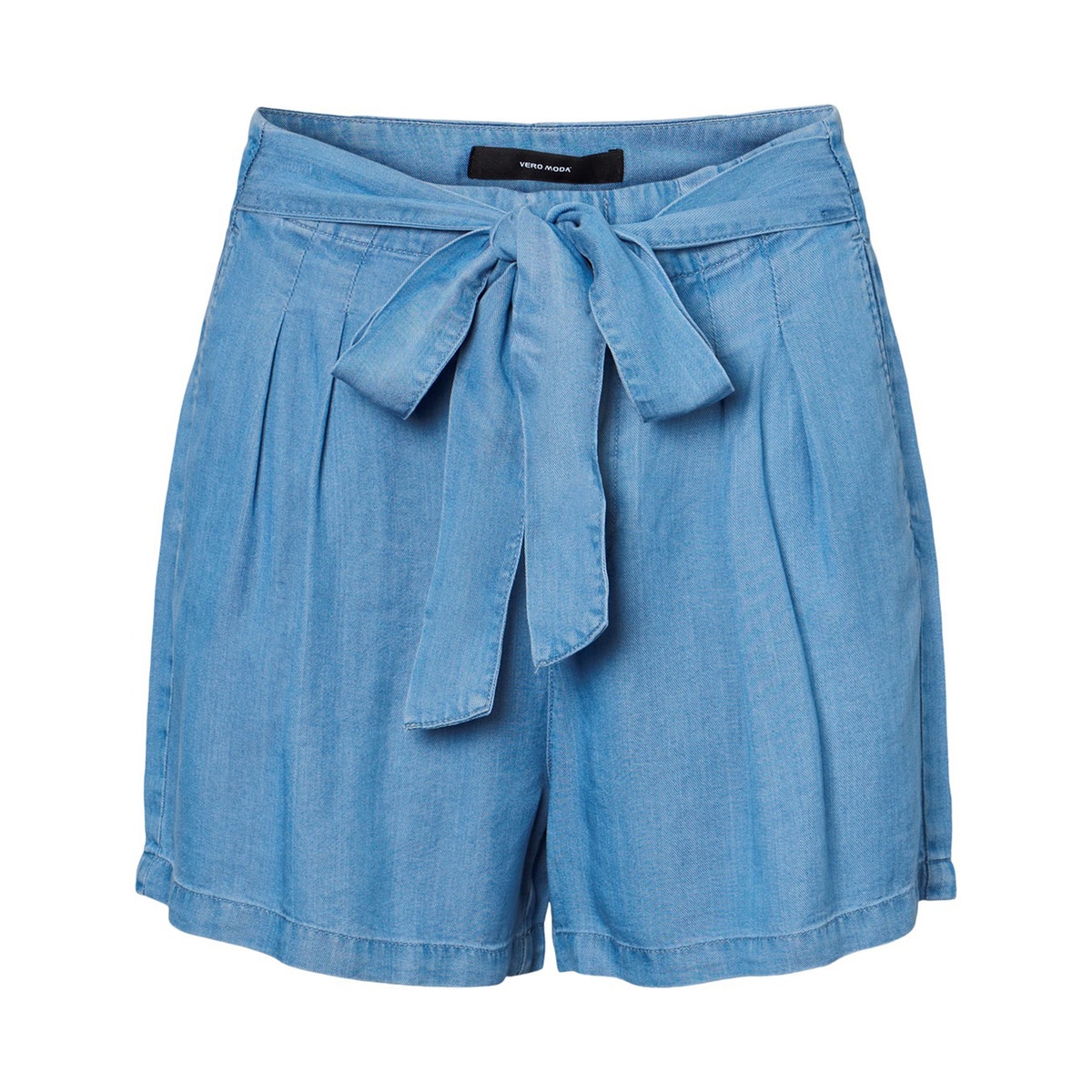 Short En Lyocell, Ceinture À Nouer stone clair, VERO MODA