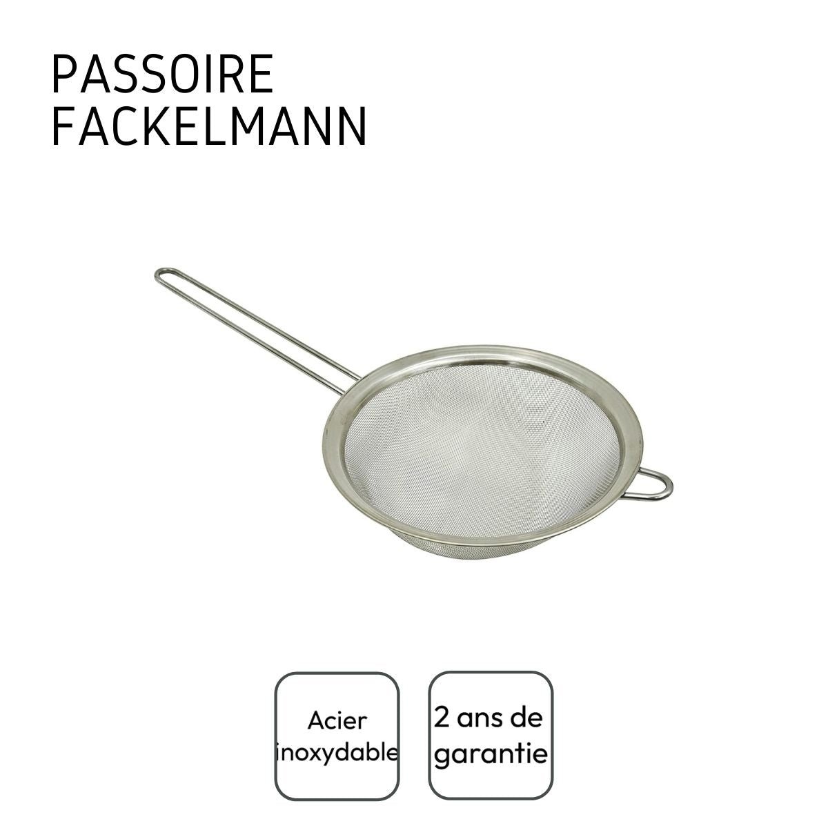 Ensemble de 2 Passoires tamis 19 cm inox, FACKELMANN