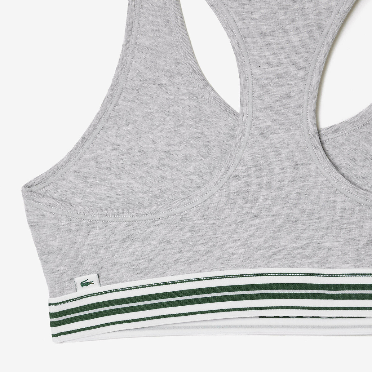 Bralette in cotone grigio chiné , LACOSTE