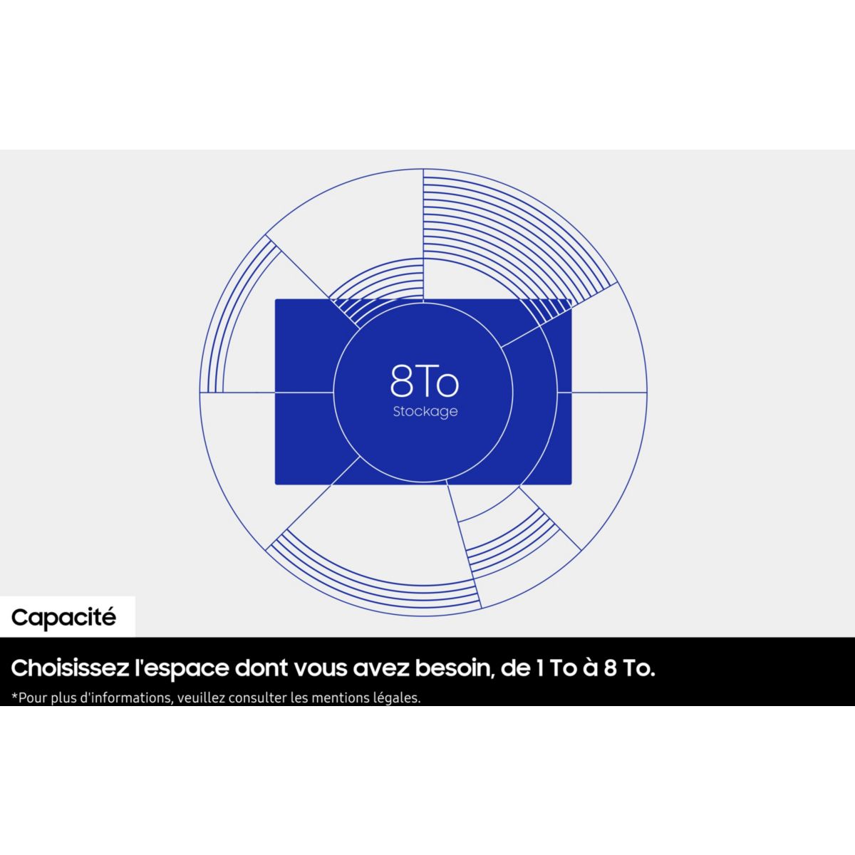 Disque SSD externe 1To P7 couleur unique, SAMSUNG