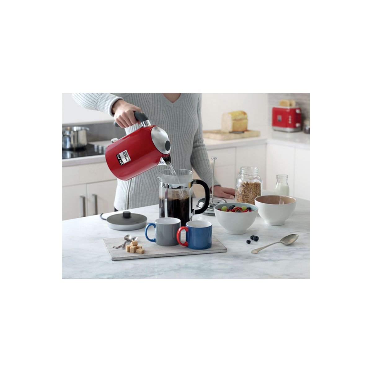 Bouilloire Électrique Compacte Zjx650rd rouge, KENWOOD