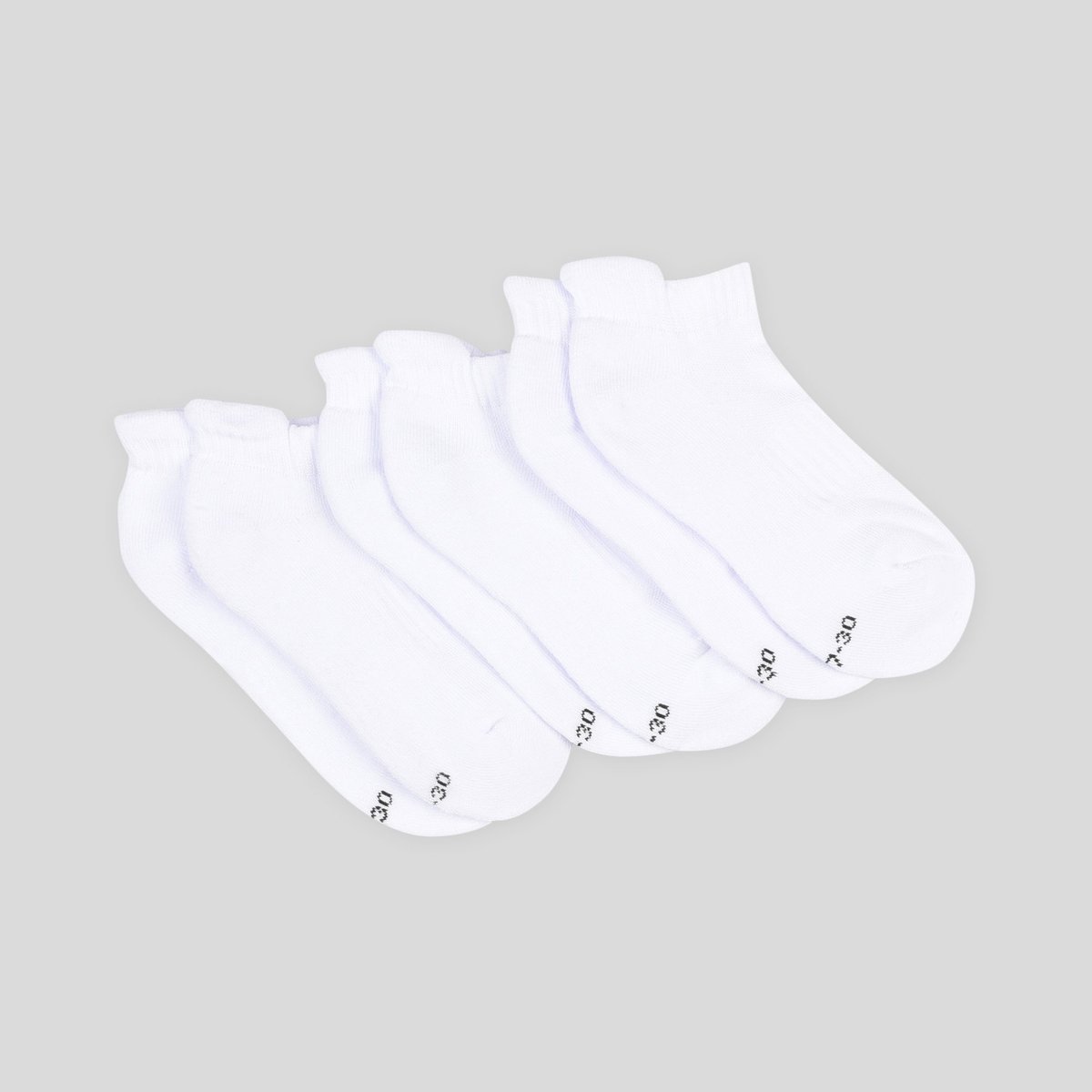 Lot de 3 paires de chaussettes ultra courtes en coton BIO blanc, MONOPRIX KIDS
