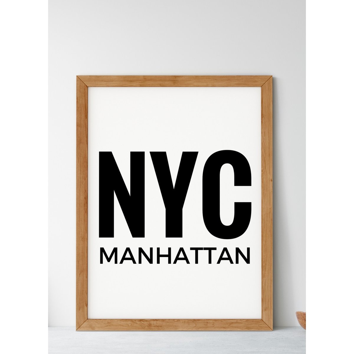 Poster NYC blanc, L'AFFICHERIE