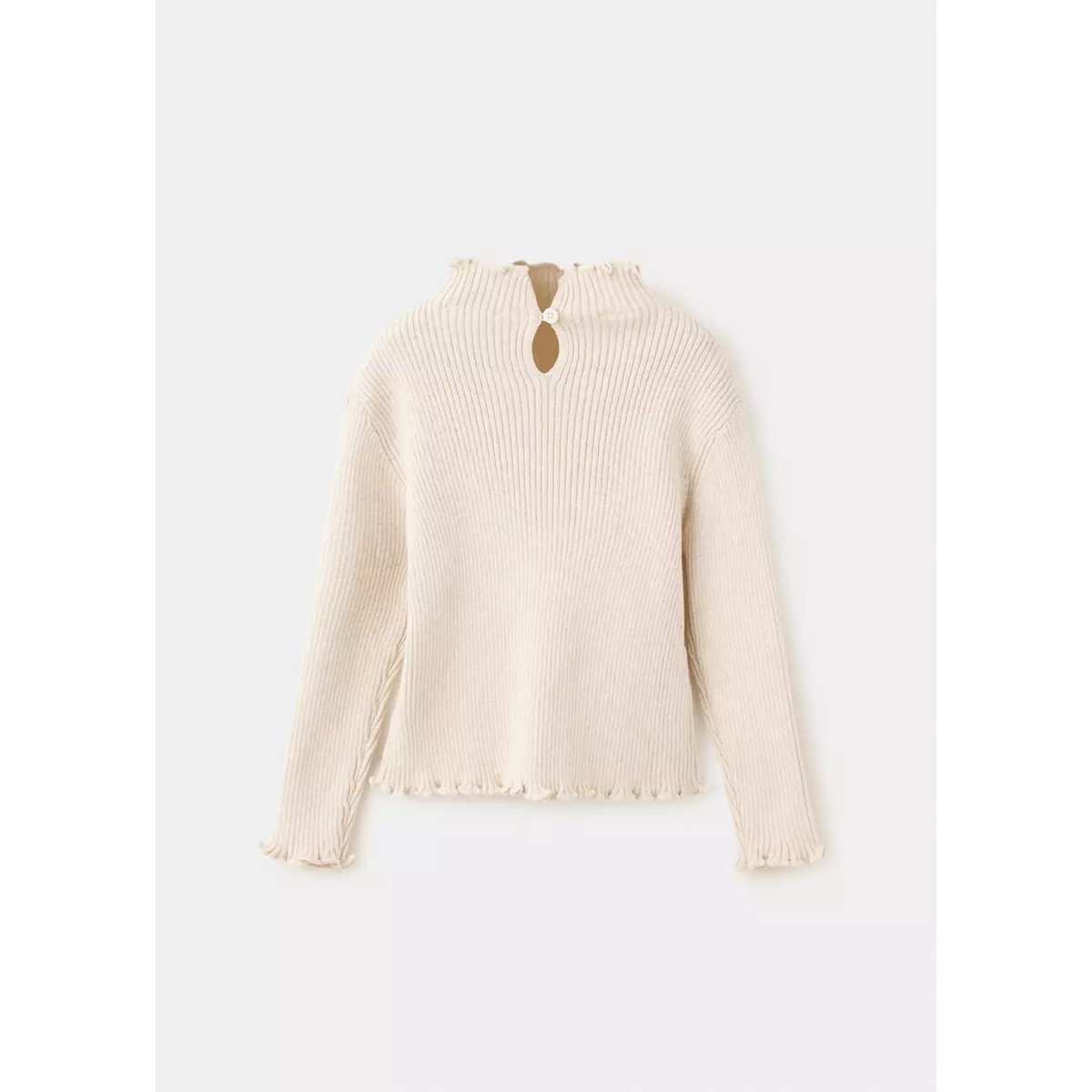 Pull-over coton côtelé beige, MANGO BABY