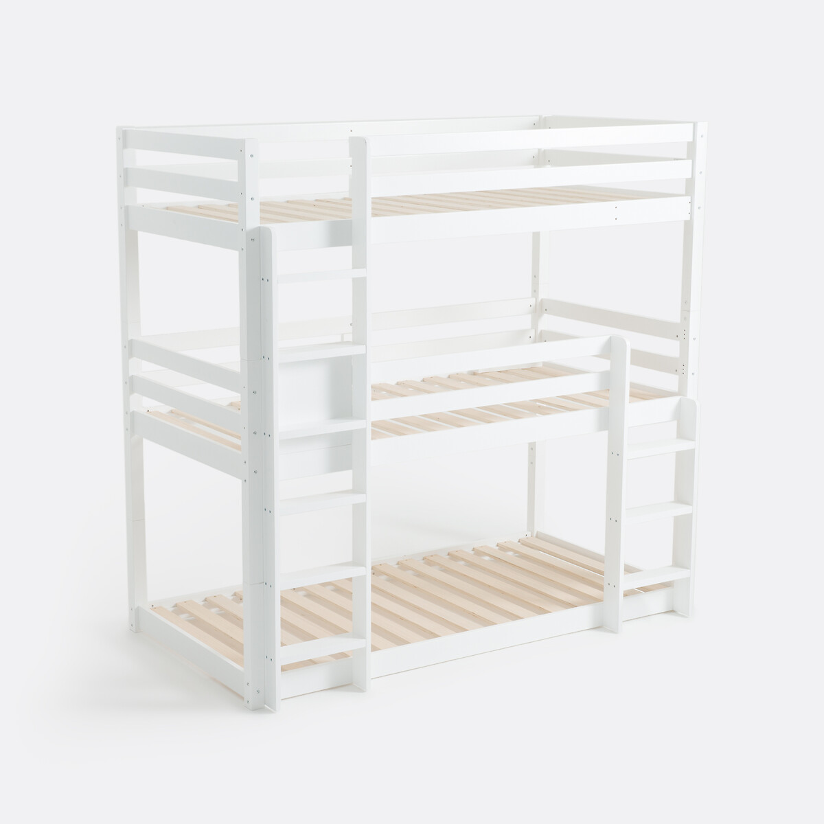 Litera de 3 camas con somier, Maysar blanco, LA REDOUTE INTERIEURS