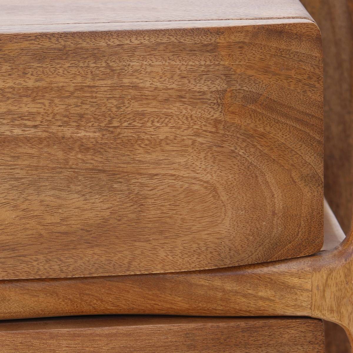 Chiffonnier en bois de manguier ROSANA bois clair, MADE IN MEUBLES