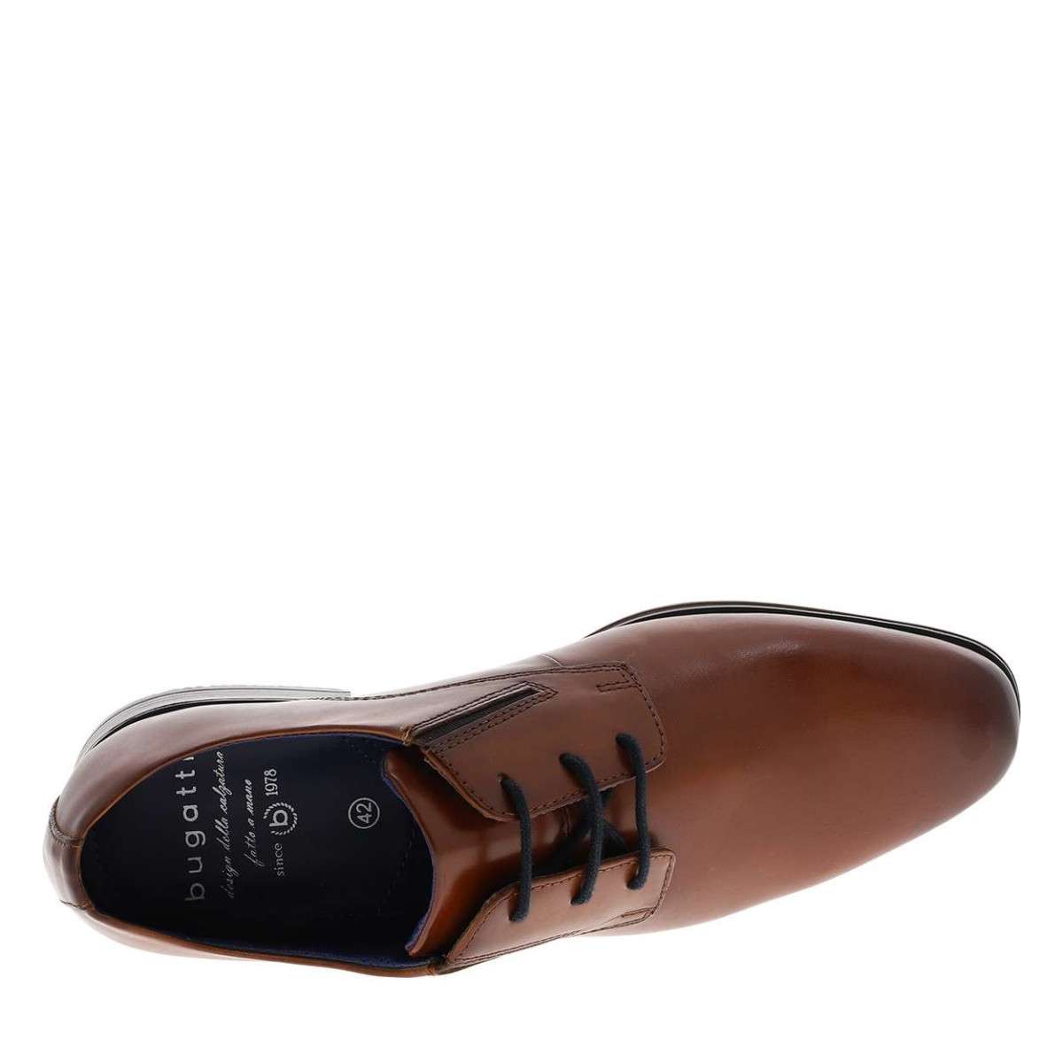 Derbies 313-A3S05 cuir talon décroché bas marron, BUGATTI
