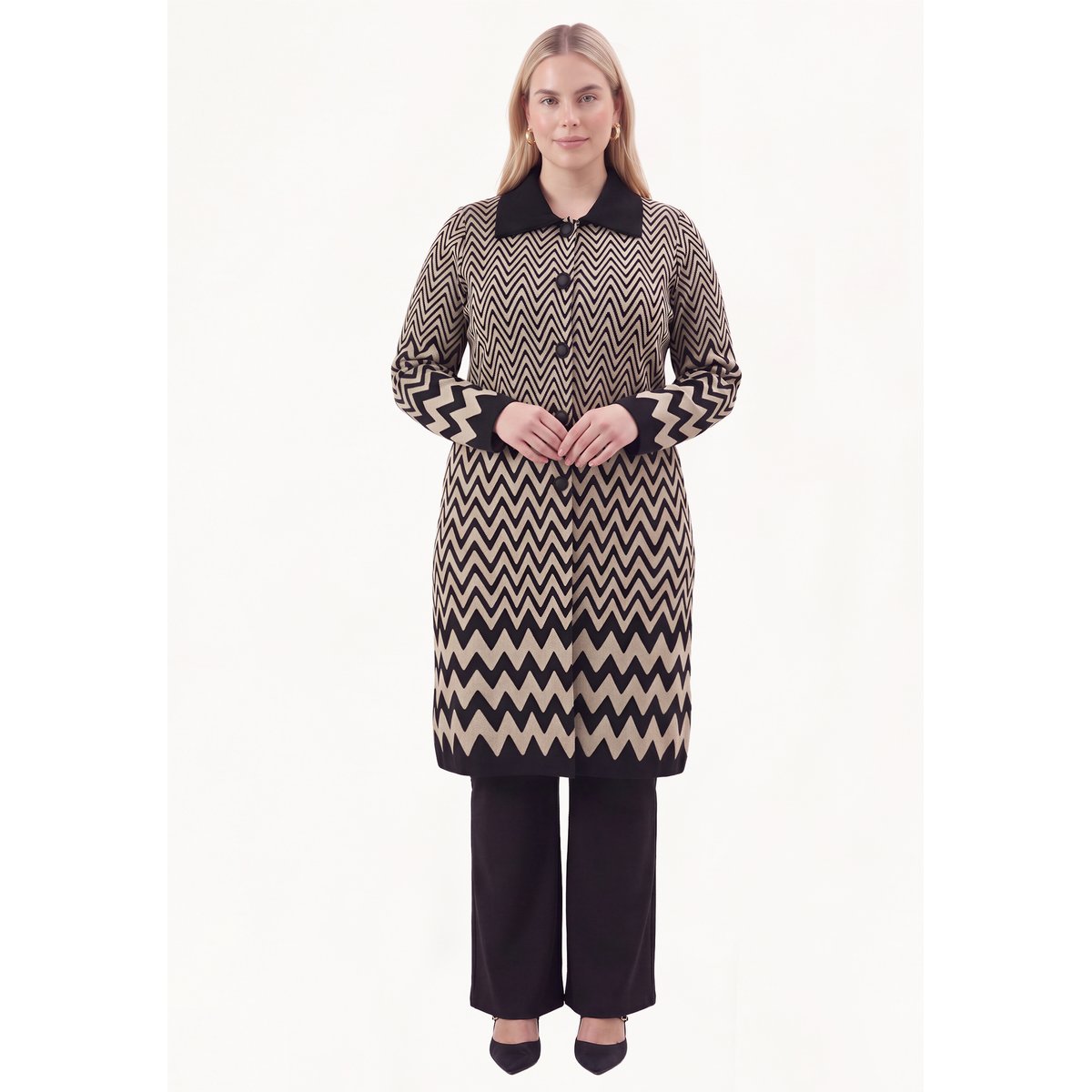Cardigan avec manches longues noir, YOEK