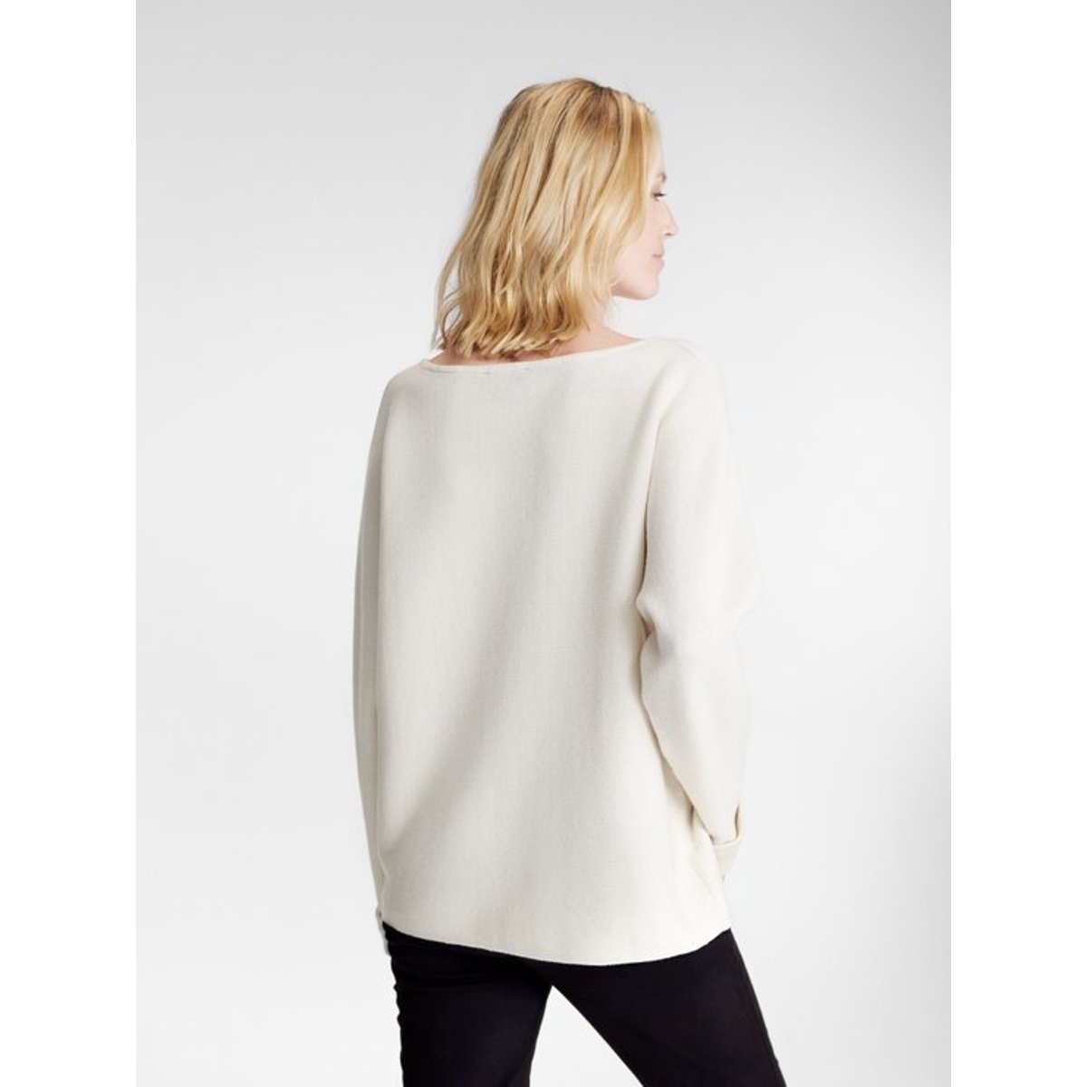 Pull col rond PIERAPUL19032 ecru, TBS