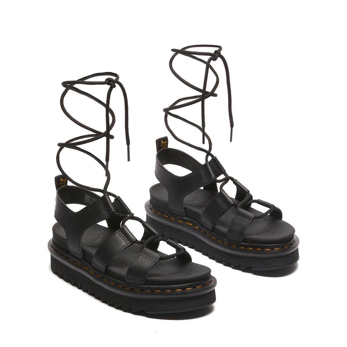 Sandales spartiates Nartilla en cuir Athena noir, DR. MARTENS