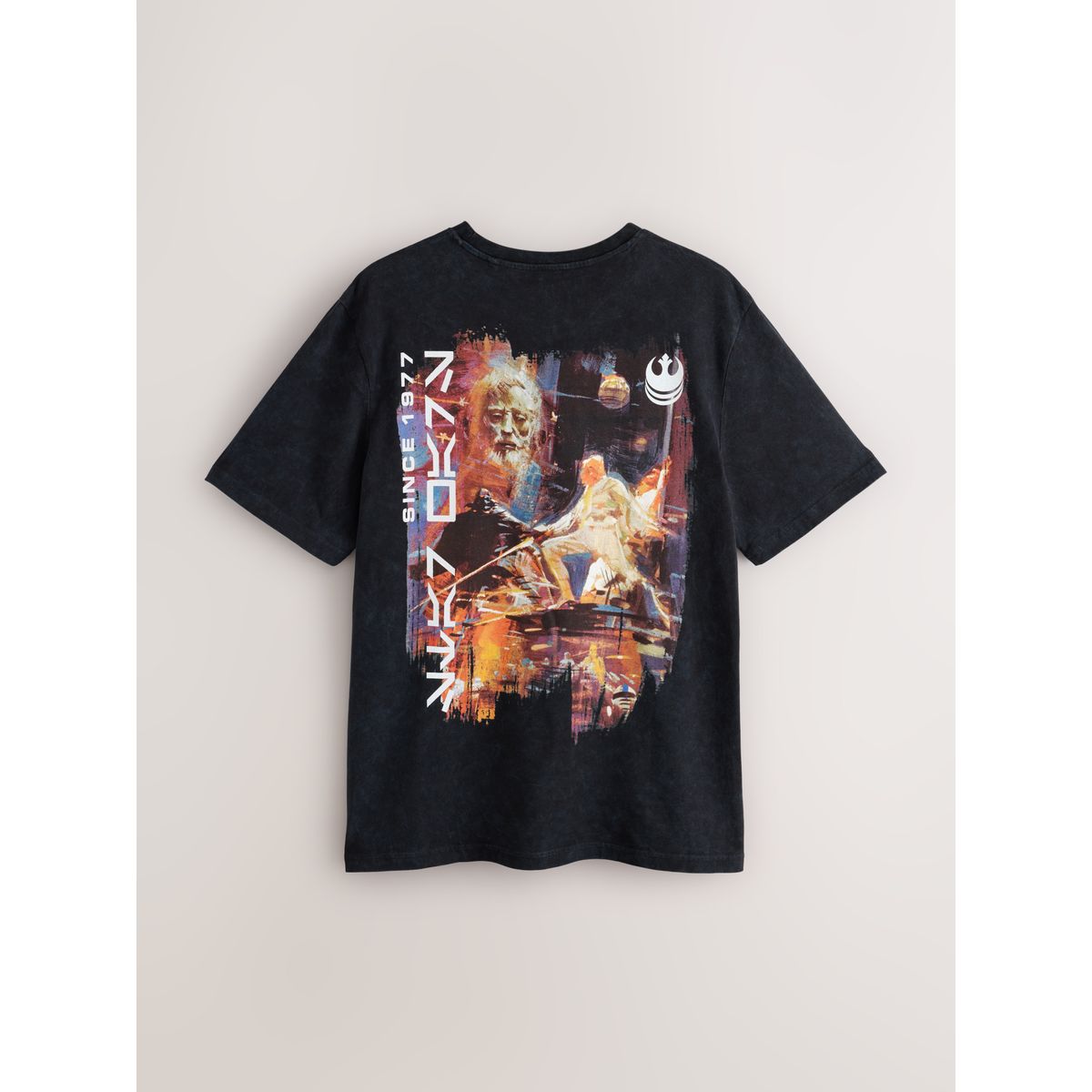 T-shirt star wars black wash star wars, NEXT