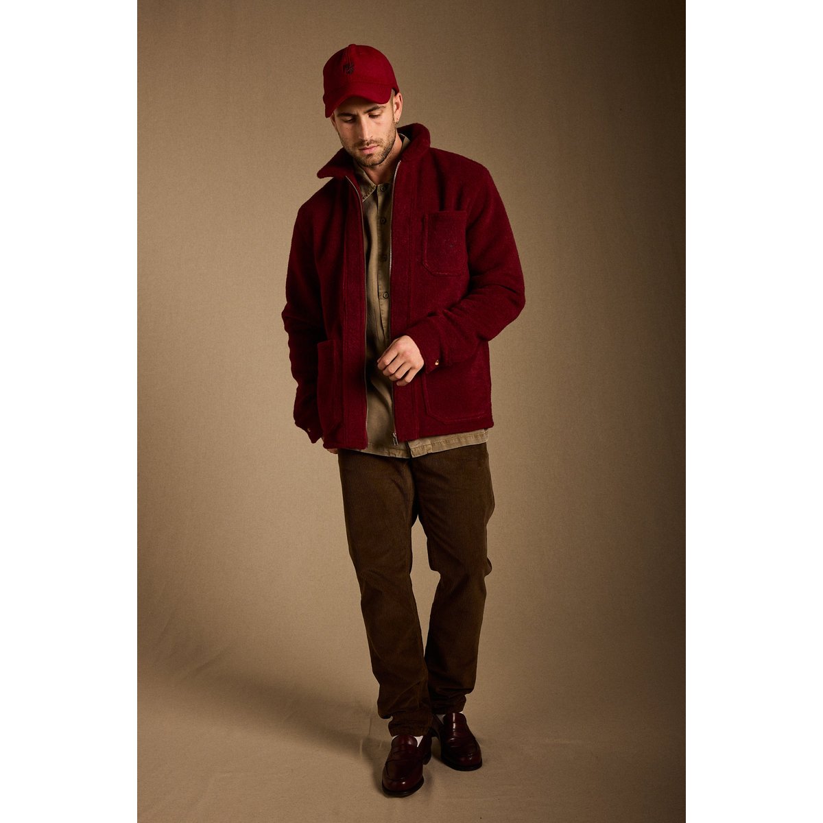 VESTE RED rouge, PULLIN
