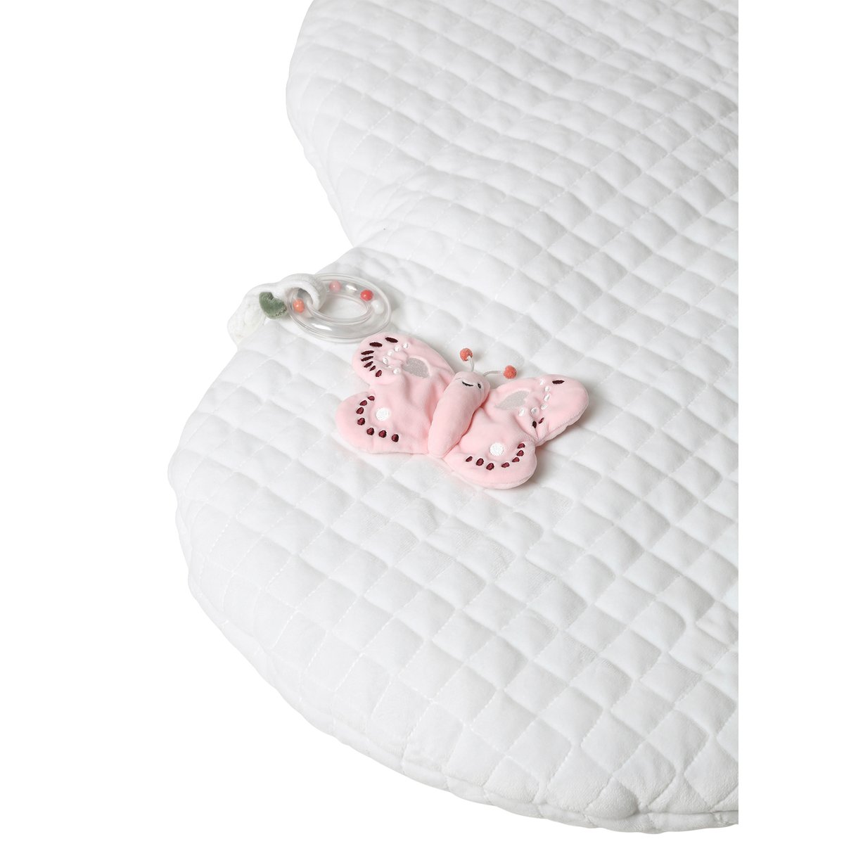Tapis d'éveil Nuage VOYAGE AU PAYS ROSE blanc, VERTBAUDET