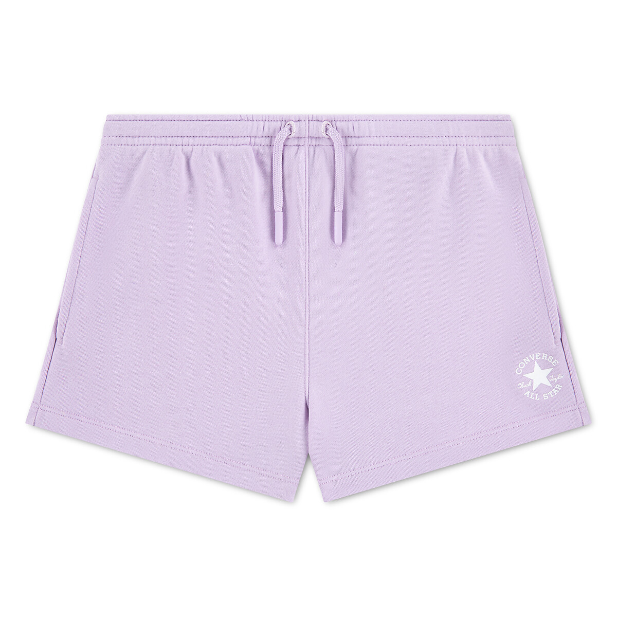 Shorts in felpa non grattata viola chiaro, CONVERSE