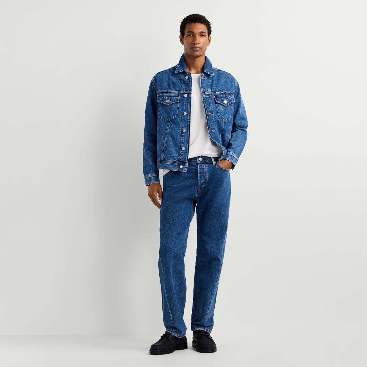 Jean straight, BEXLEY bleu moyen désolé, PEPE JEANS