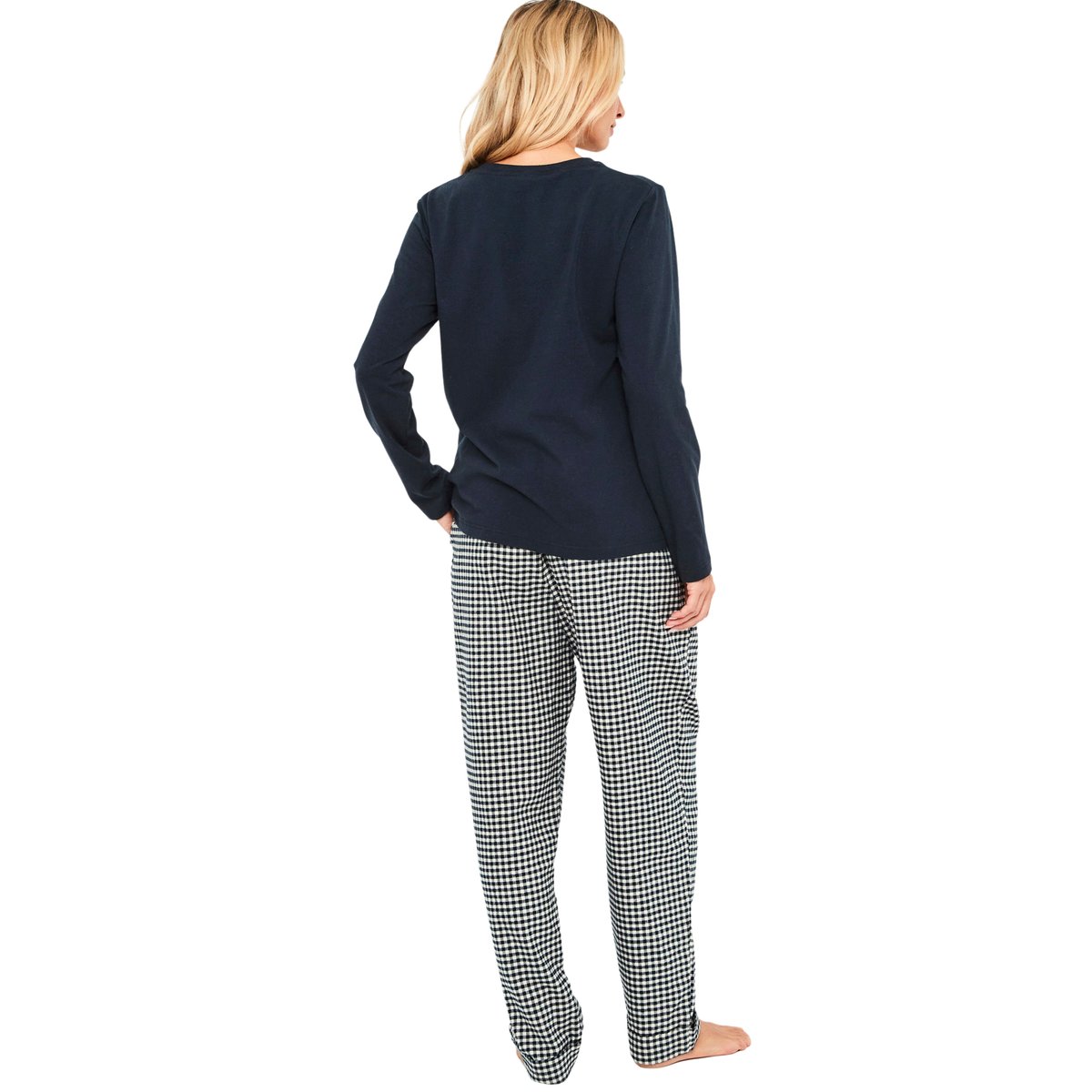 Pyjama pantalon top manches longues French Twin bleu, SELMARK