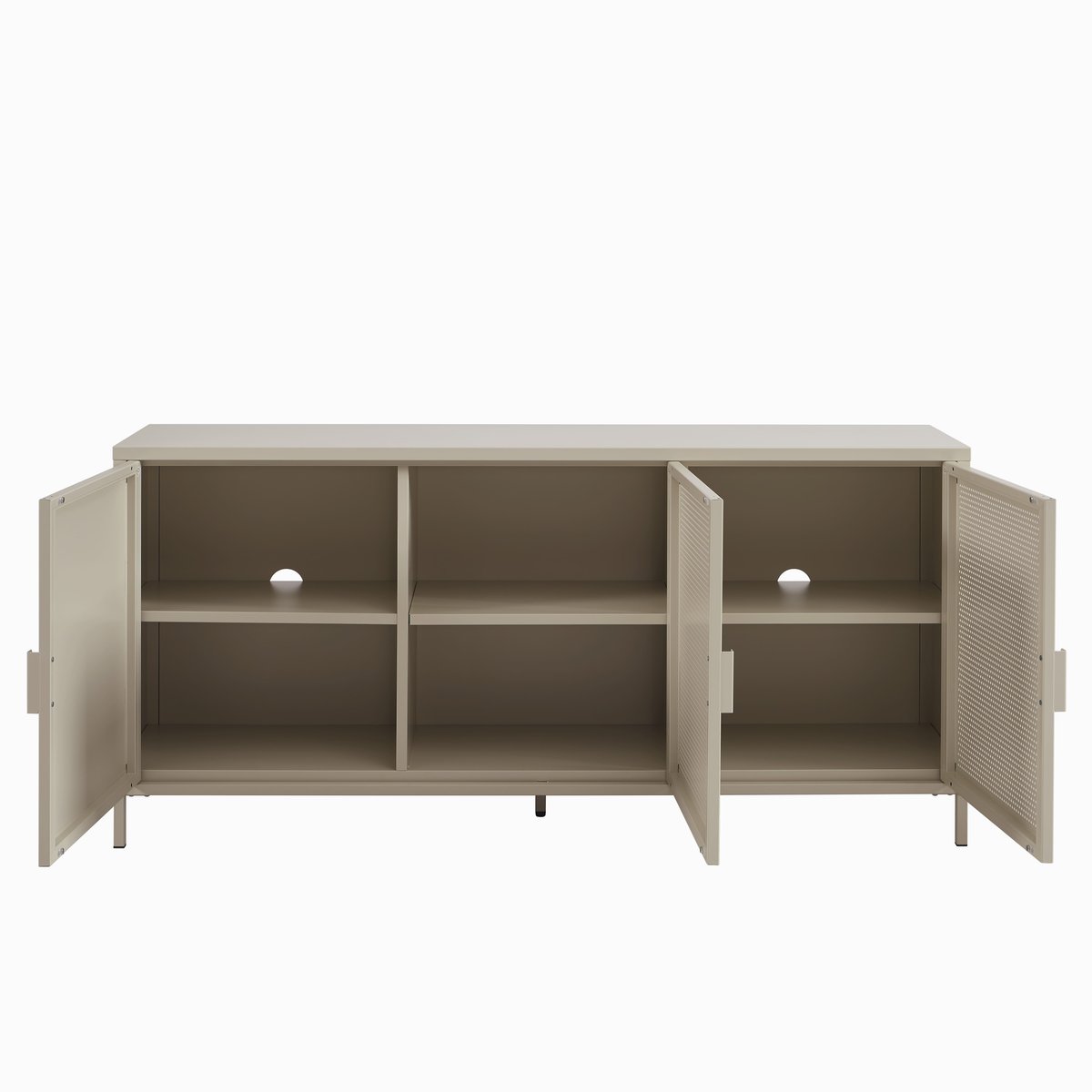 Buffet en acier 3 portes taupe, PANTONE