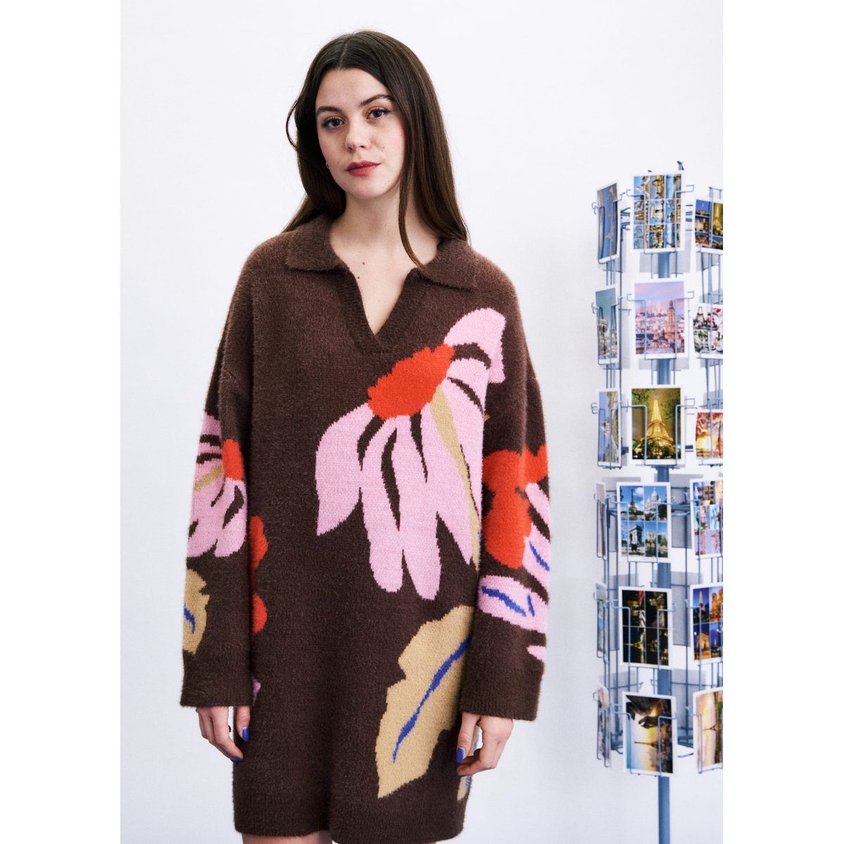 Robe Kodo longue KODO marron chocolat, FRNCH
